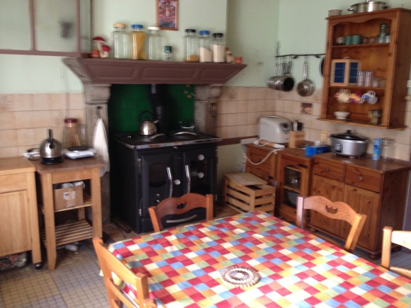 The Kitchen at the house in Etemps, St Vaury